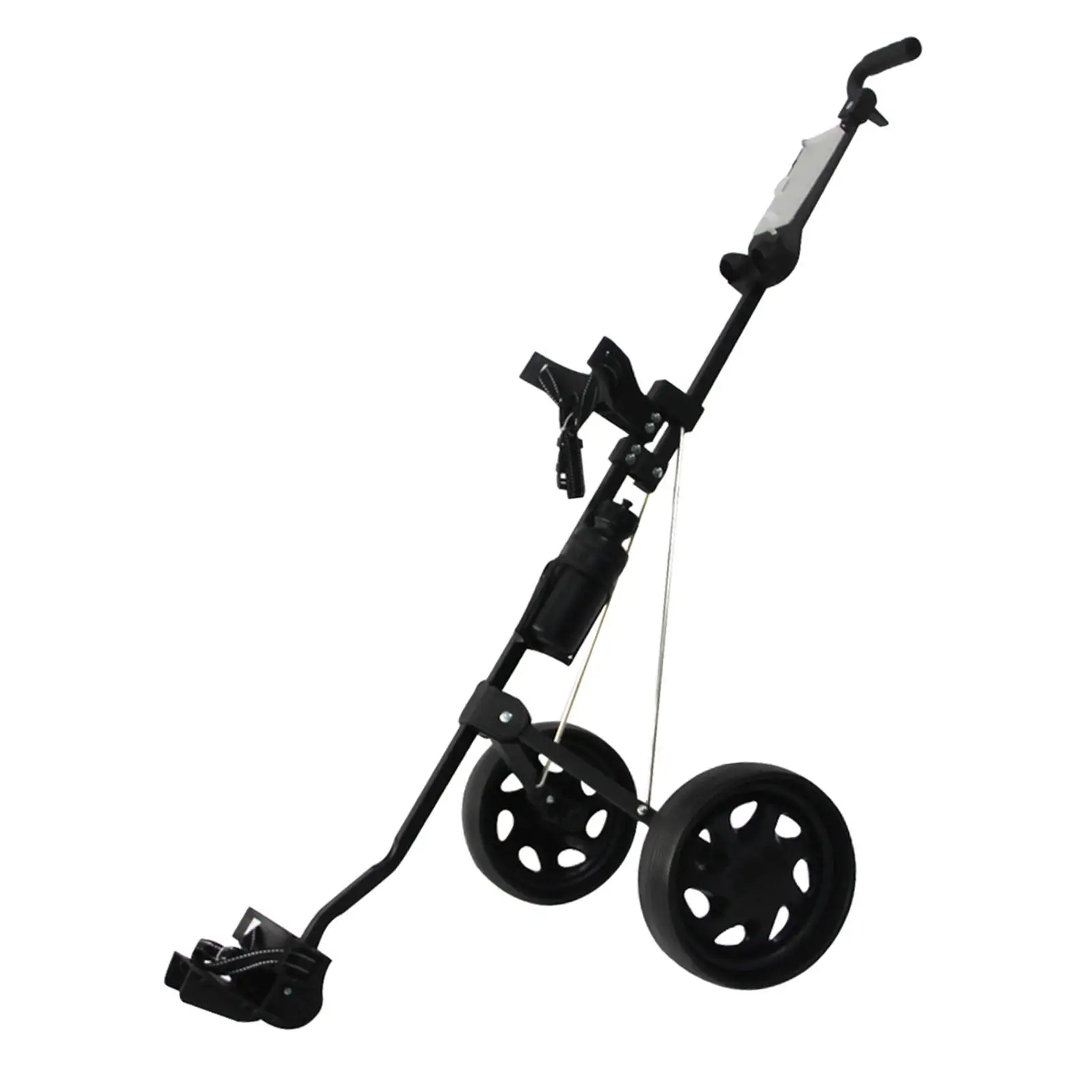 2 Wheel Golf Push Pull Cart Foldable Trolley Carry Golf Bag Accessories