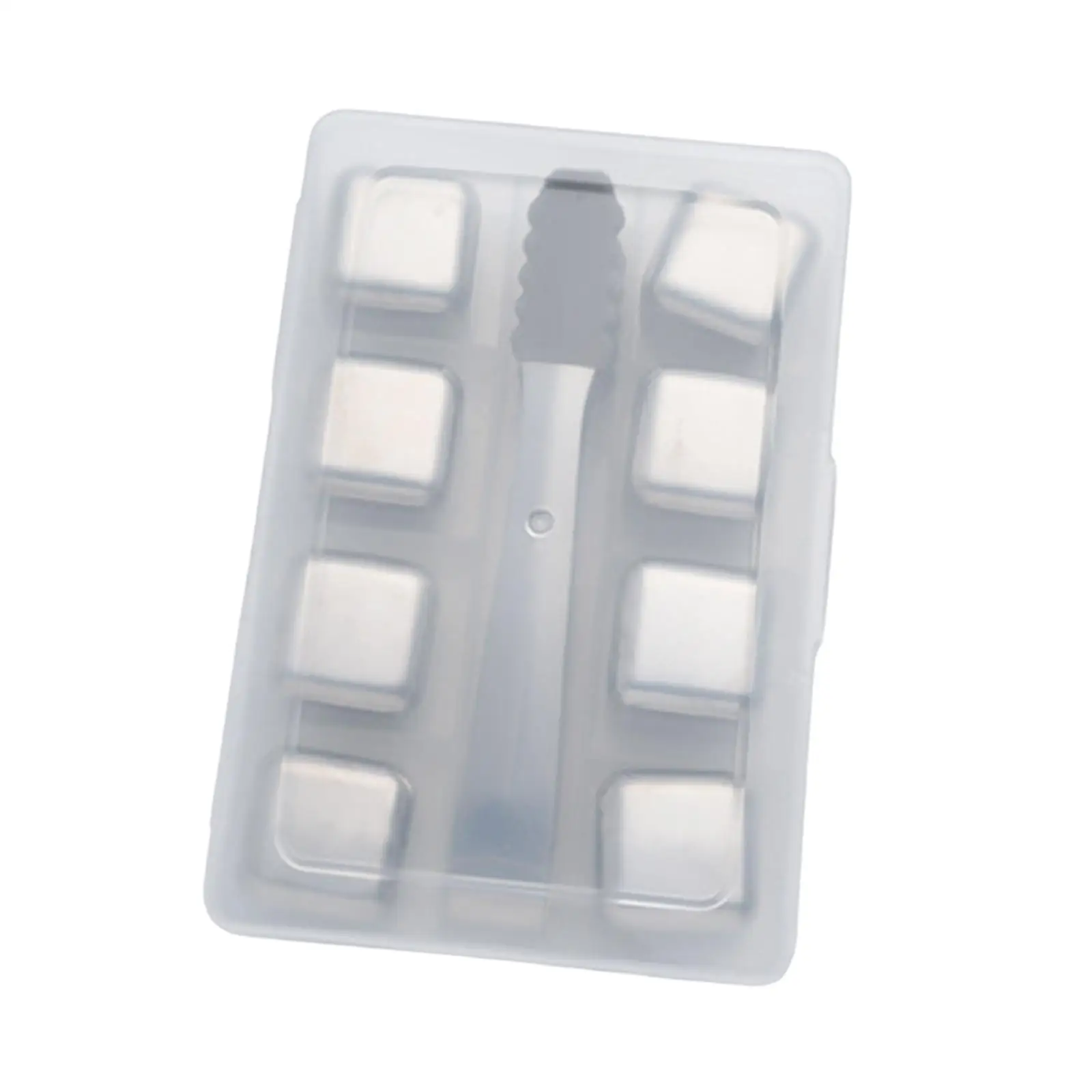 Stainless Steel Ice Cubes Reusable 2.5cm Cooling Cube Drinks Chilling Stones for Beverage Cocktail Party Home
