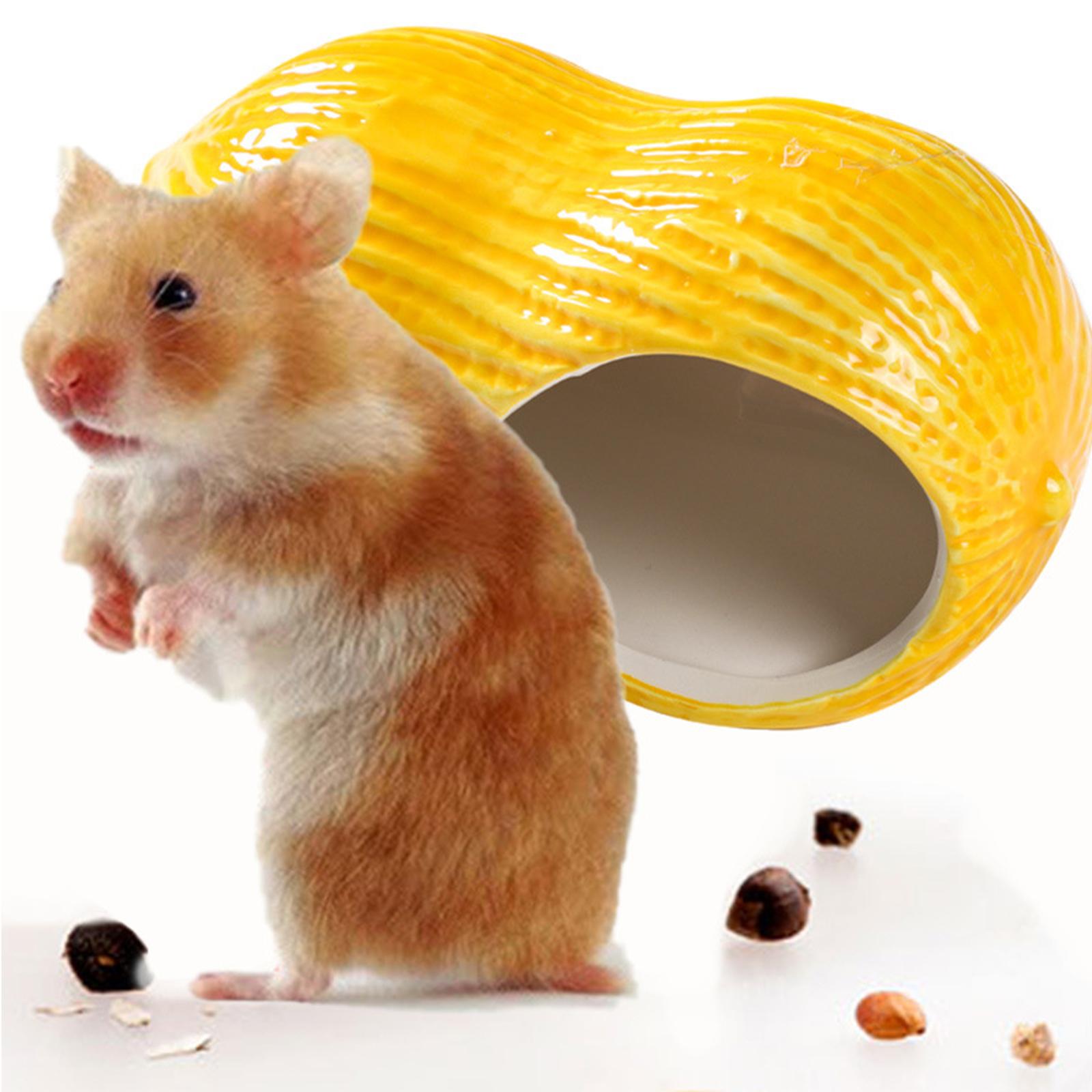 Title 4, Ceramic Hamster Cage Small Animal House Mini Hu...