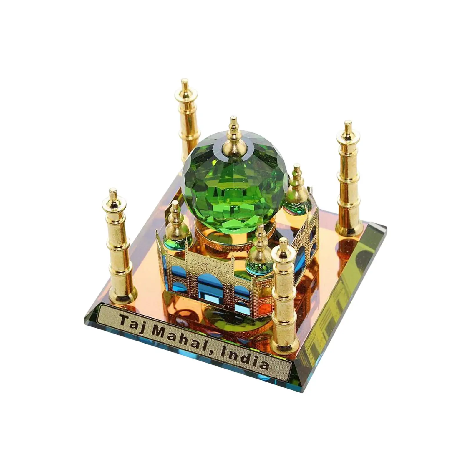 Mosque Model Table Artwork Mosque Miniature Model Islamic Showpiece Car Dashboard for Fireplace Office Decorations Home Holidays