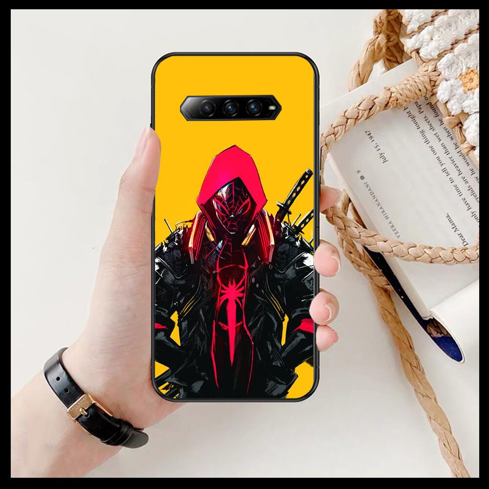 Крутой чехол для телефона с изображением Человека-паука Marvel для xiaomi  redmi Black Shark 4 Pro 2 3 3s, черные чехлы Helo, силиконовая задняя  крышка Prett mini | AliExpress