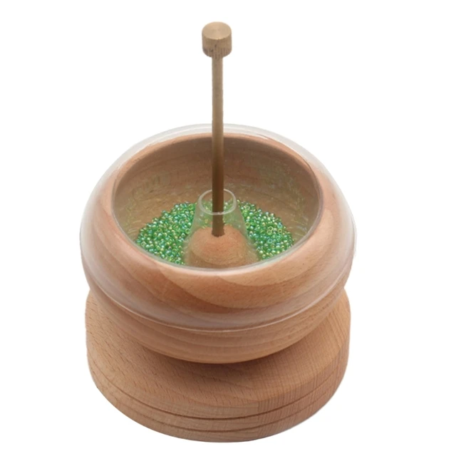ELECTRIC BEAD SPINNER with 15 Kinds Beads Efficient Beading Bowl
