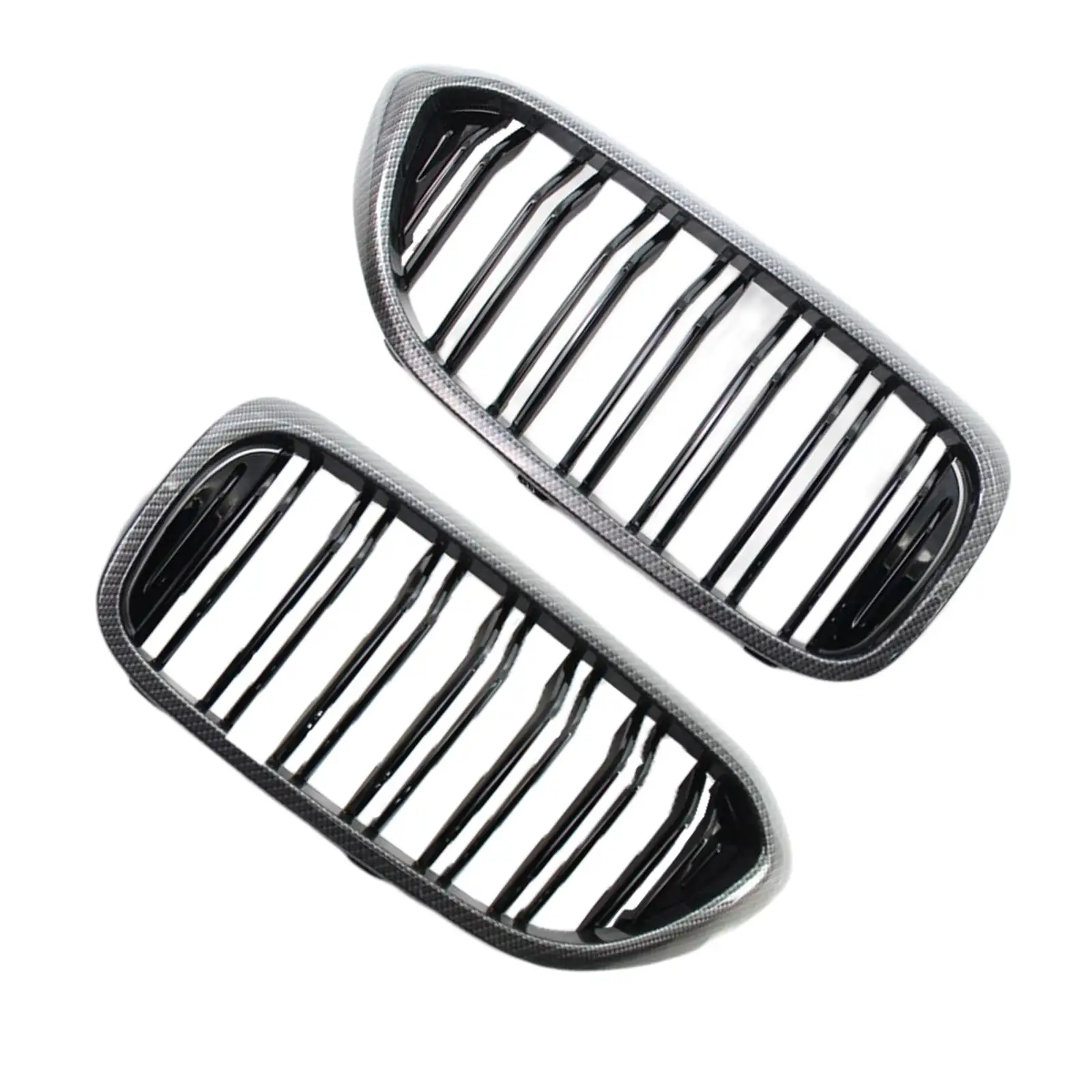 2 Pieces Car Front Kidney Grille Grill Bumper Grille Fit for BMW 5 Series G30 G31 G38 2017-19 520i 540i Accessories Spare Parts