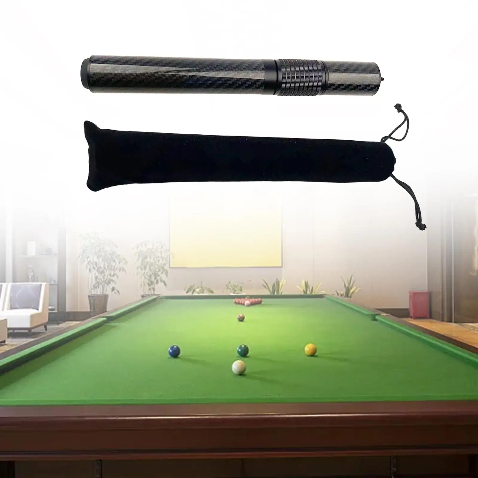 Carbon Fiber Pool Cue Extension Billiard Extension Extender Snooker Accessories Adjustable for Enthusiast Lovers Beginners
