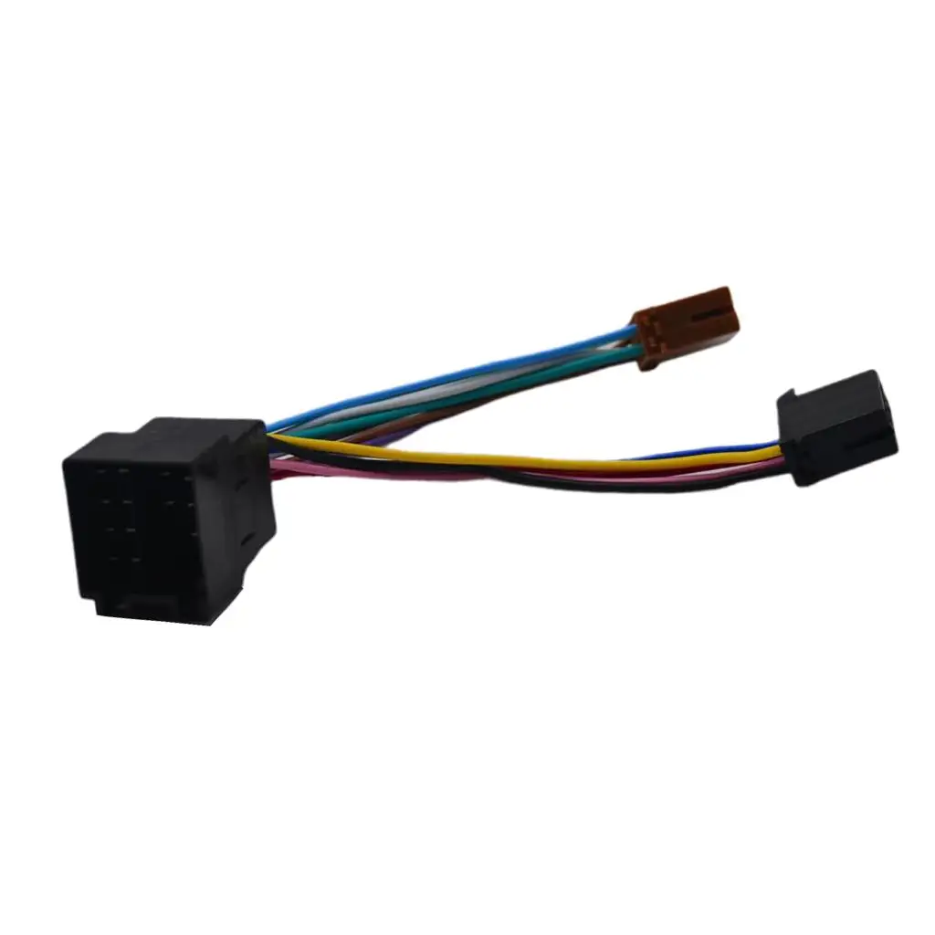 20x3x4cm Multicolor Car Stereo Audio Harness W/ ISO Adapter for 