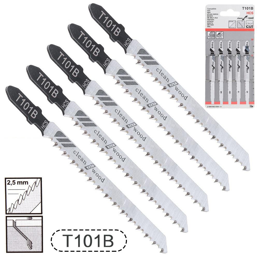 STONEGO HCS Stichsägeblatt-Set T101B T101D T144D T101BR T244D T127D T111C T111D 100 mm T-Schaft Sägeblatt zum Schneiden von Holz/Metall – Detail 9