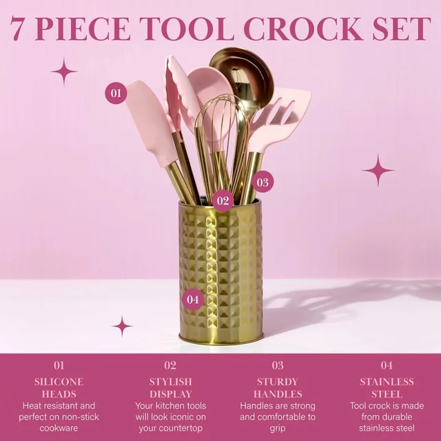 Paris Hilton Iconic Nonstick Pots and Pans Set, Multi-layer