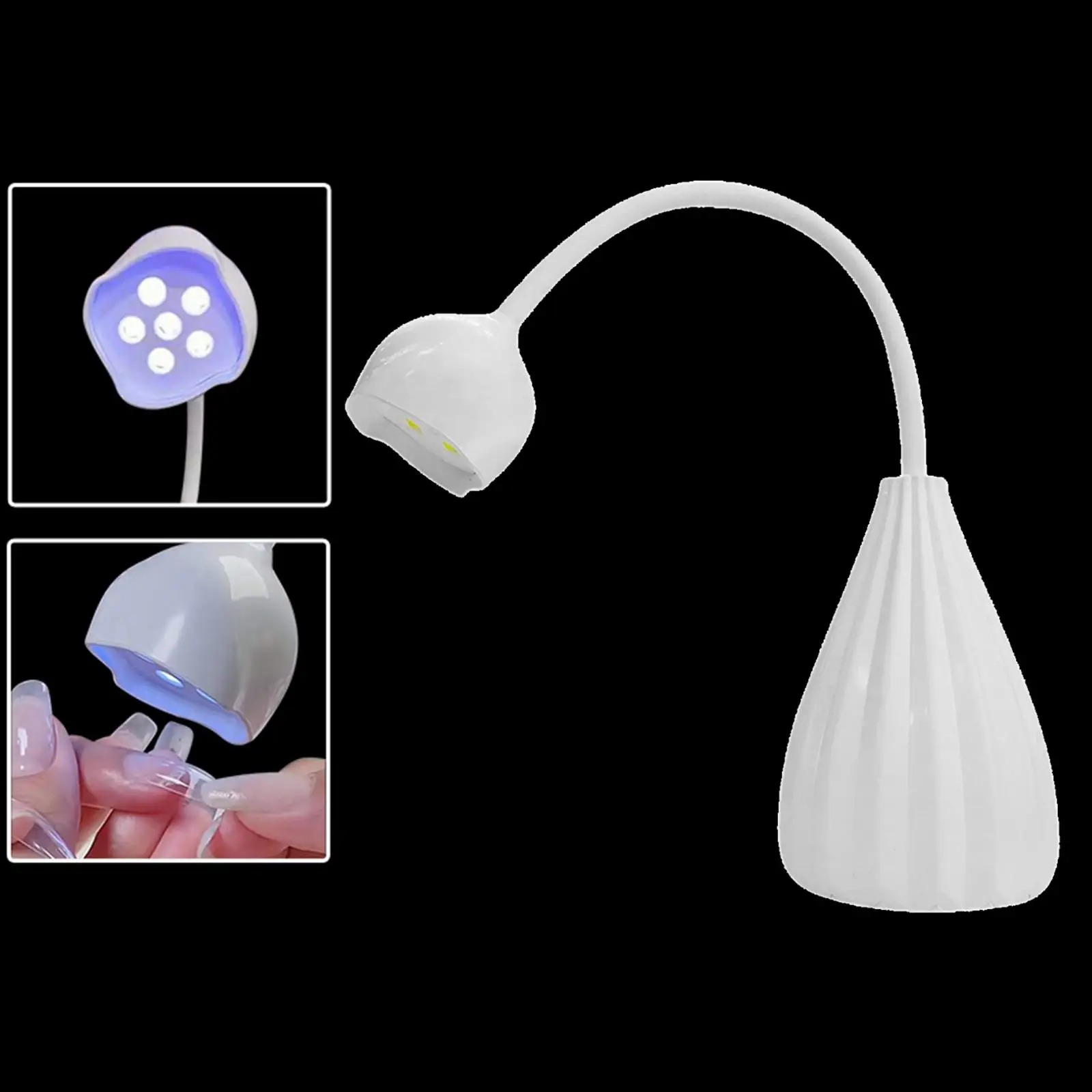 12W LED Nail Lamp Professional  Light, 6 LED, USB Charging ,Beauty Parts Tools for  Salon Girls Women 