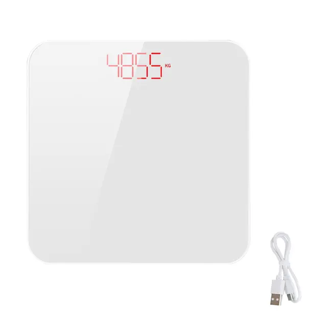 1pc Rechargable 150mAh Portable Home adult intelligent electronic scale,  body fat scale