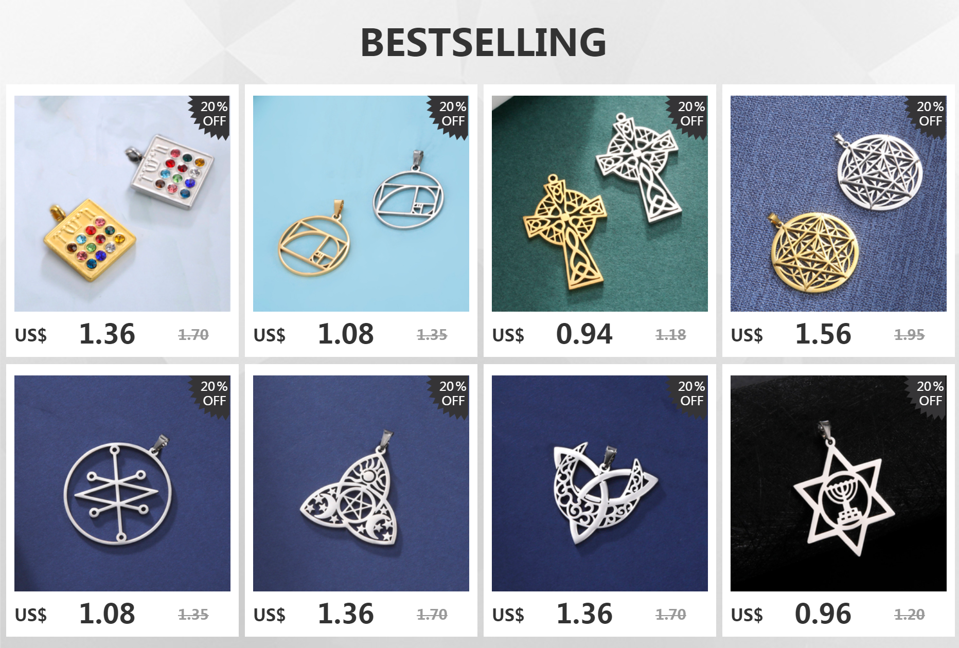 Dawapara Celtics Triskele Triskelion Anhänger Halbmond Dreifachspirale Dreifachknoten Edelstahl Charm für die Schmuckherstellung – Detail 1