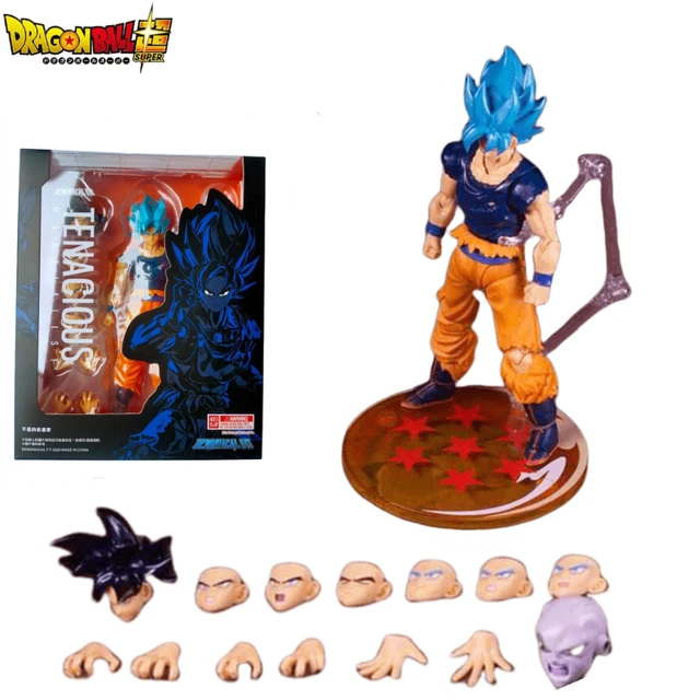 Demoniacal Fit Goku Blue Battle Damaged  Super Saiyan Anime Action  Figurines - Action Figures - Aliexpress