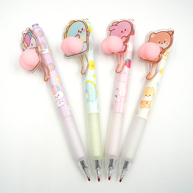 Zoecor 10Colors Kawaii Ballpoint Pen Multi Color Cute Gel Pens