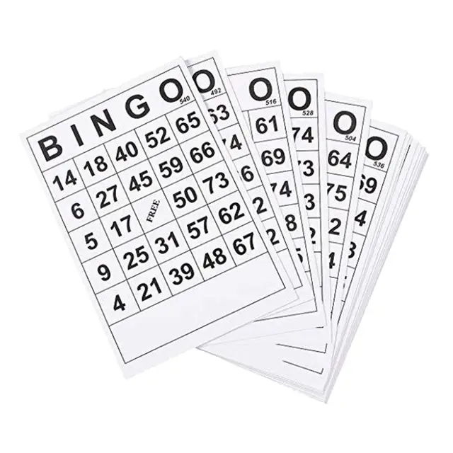 Boletos de Bingo con Estampado Único
