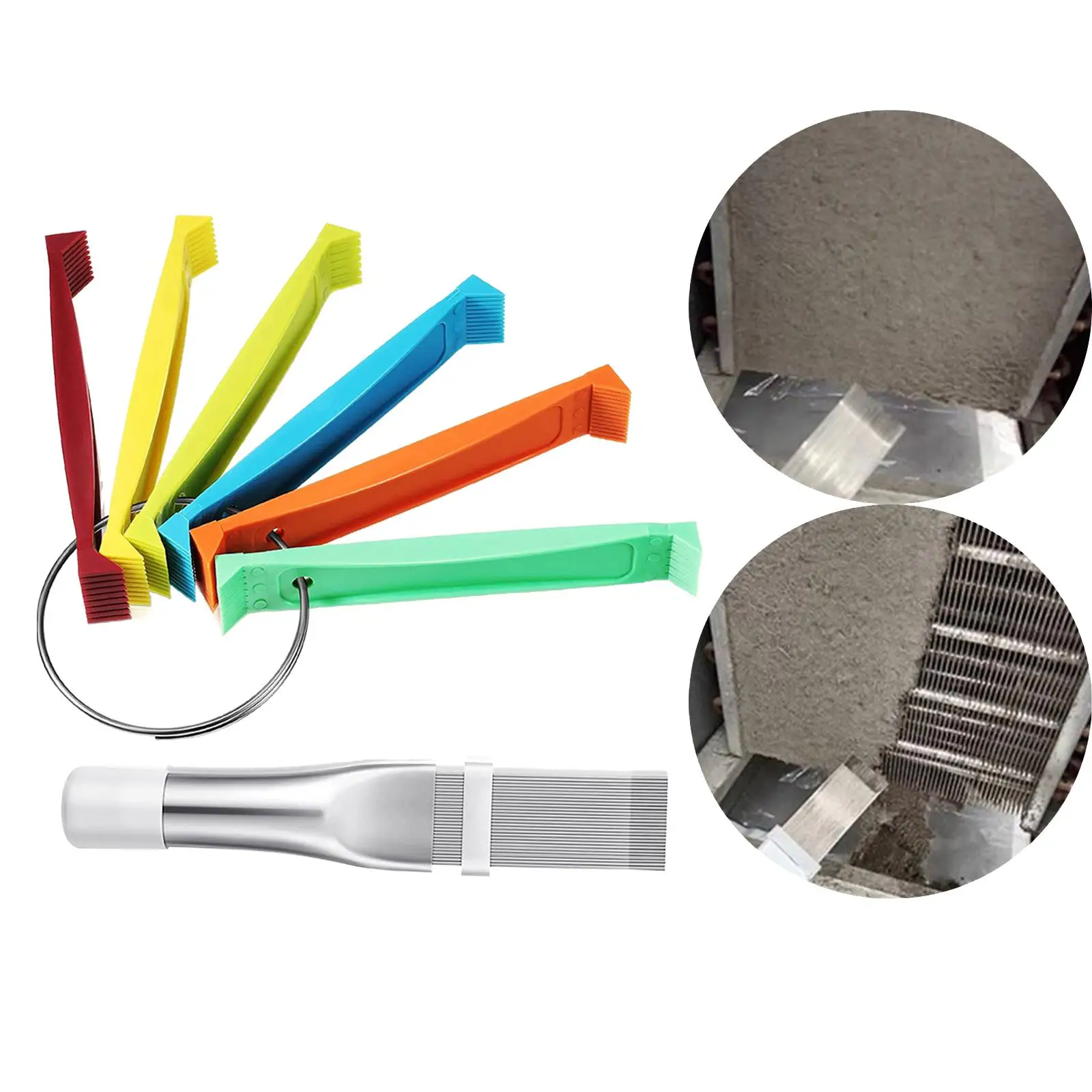 Stainless Steel Condenser Fin Combs Air Conditioning Brush Fin Comb Tool Condenser Fin Straightener Condenser Comb for