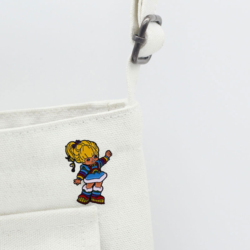 80s Cartoons Regenbogen Britte Mädchen Emaille Pin Rucksack Pins Abzeichen Brosche Schmuck Geschenke – Detail 2