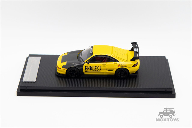 マイクロターボ-ダイキャストモデルカー,ブラックとイエロー,hong,専用,SW20,4 Mr2,1:64