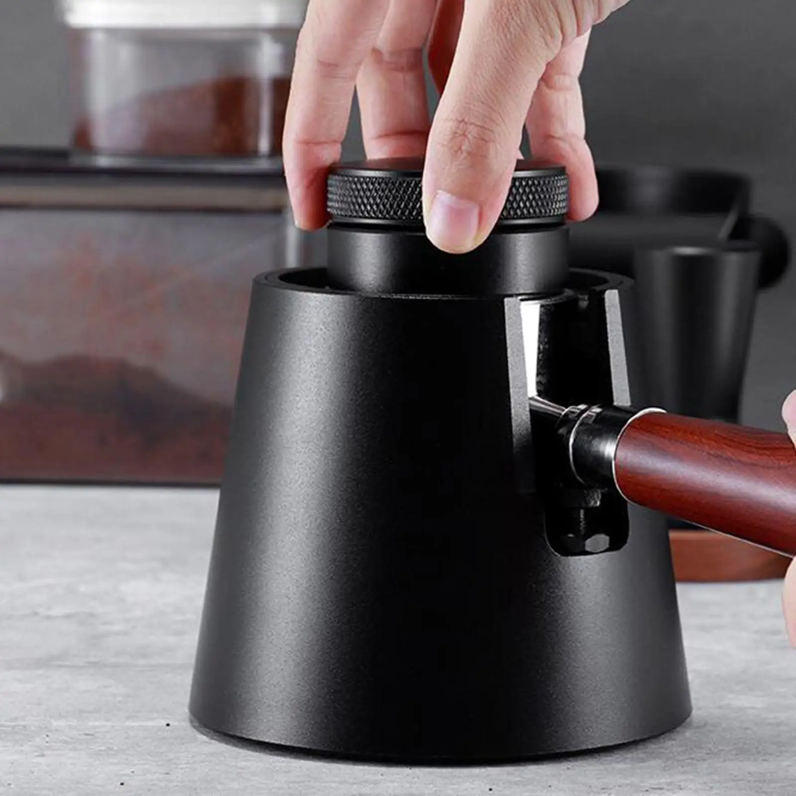 Coffee Filter Tamper Holder with Non Slip base Portafilter Holder Espresso Tamp stand Kitchen Espresso Accessories