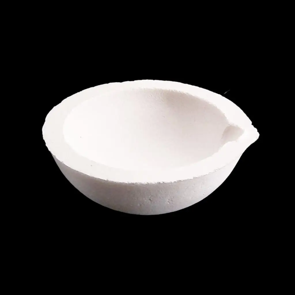 White Crucible Melting Dishes High Temperature Melting Crucible for Gold Scrap Jewelry Copper Smelting Bowl