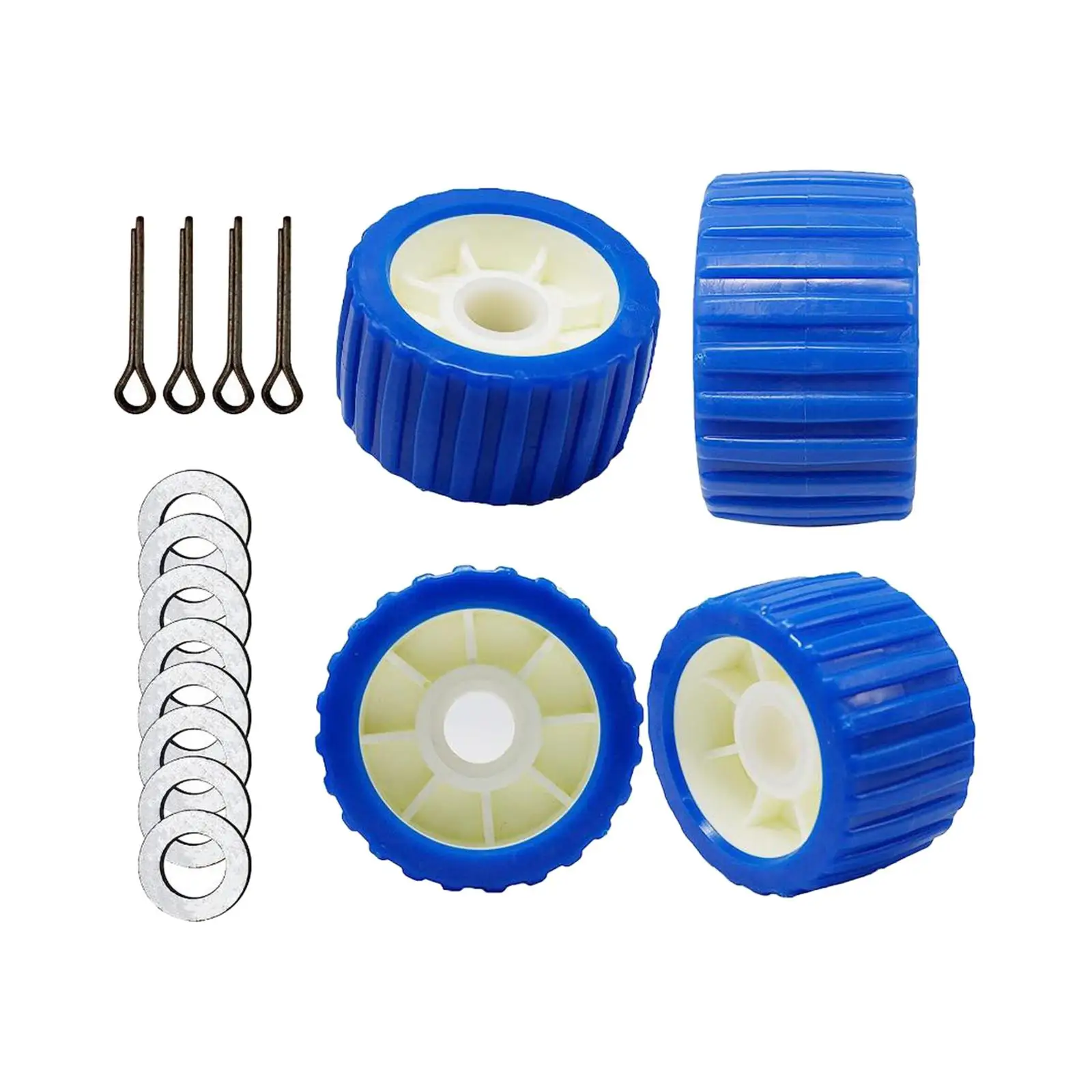 Trailer Roller Multipurpose Boat Trailer Wobble Rollers for Dinghy Replace Parts Convenient Installation Long Service Life