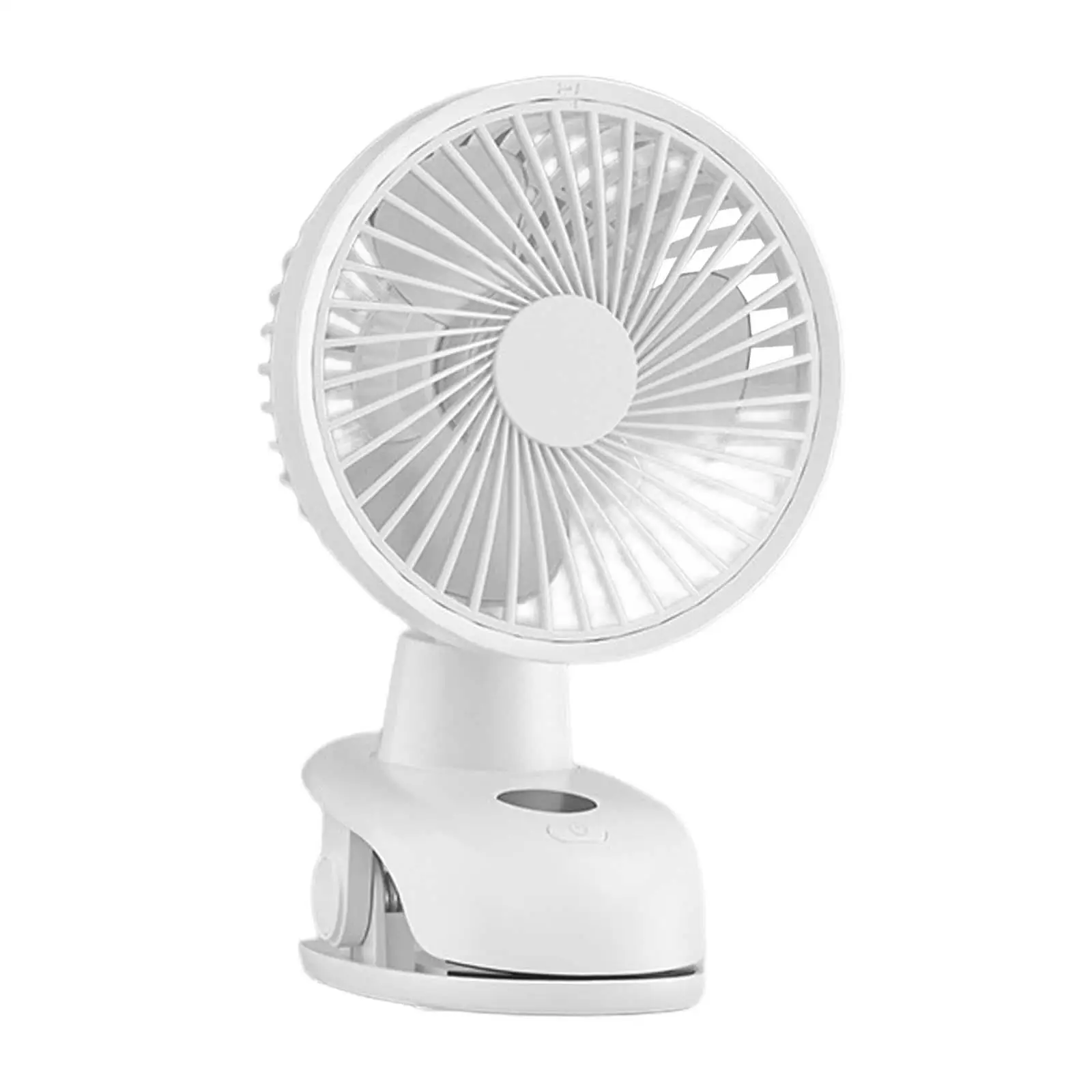 Portable Clip Fan Rechargeable LED Display 4 Speeds Quiet USB Desk Fan Table Fan Auto Oscillating Fan for Camping Bedroom