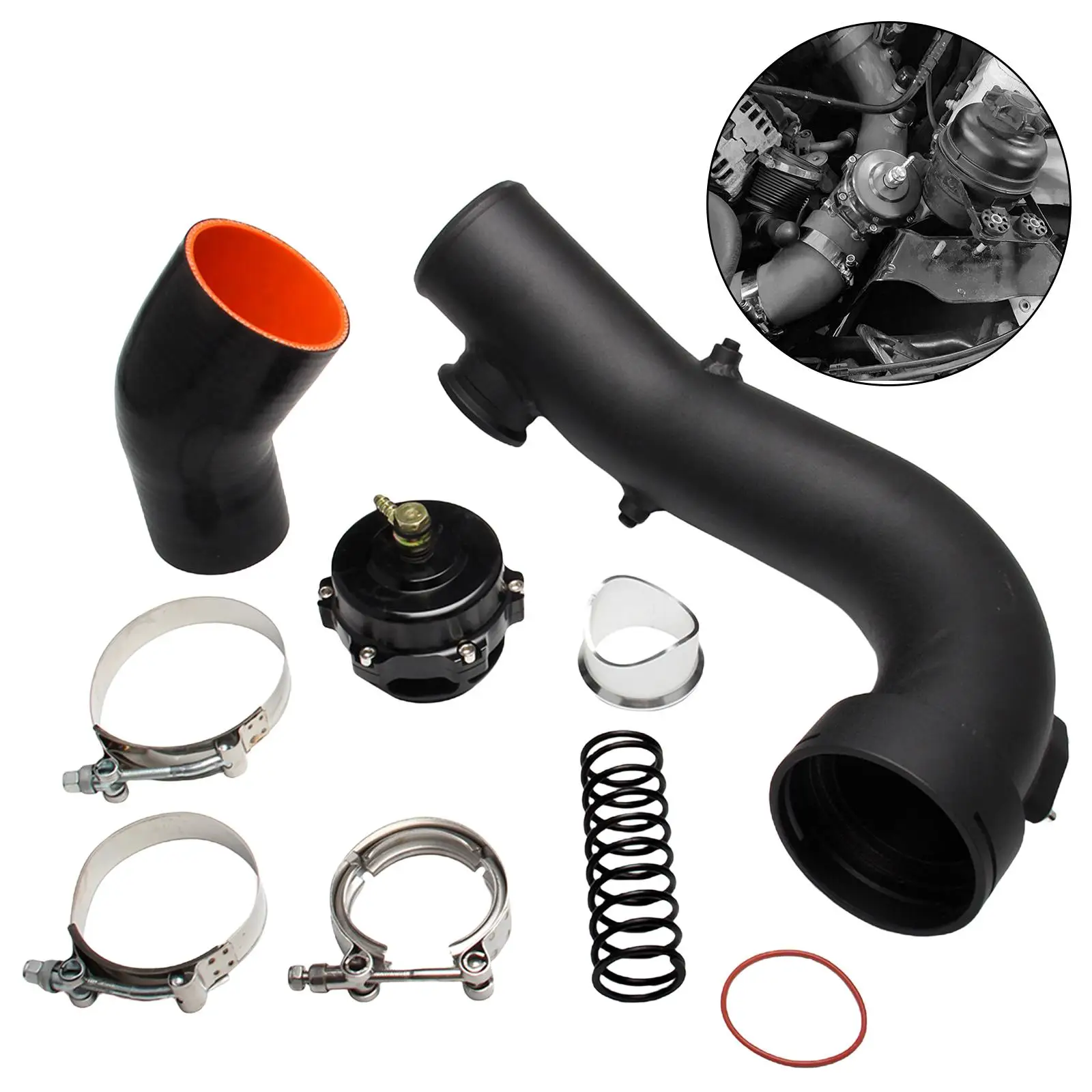 Intake Turbo Air Charge Pipe Kit Fits for BMW N54 E92 E93 Accessories Direct Replaces Durable