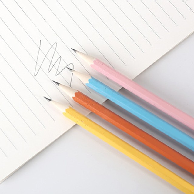 Cartoon Writing Pencils with Erasers HB Pencils Student Drawing Supplies  for Kid