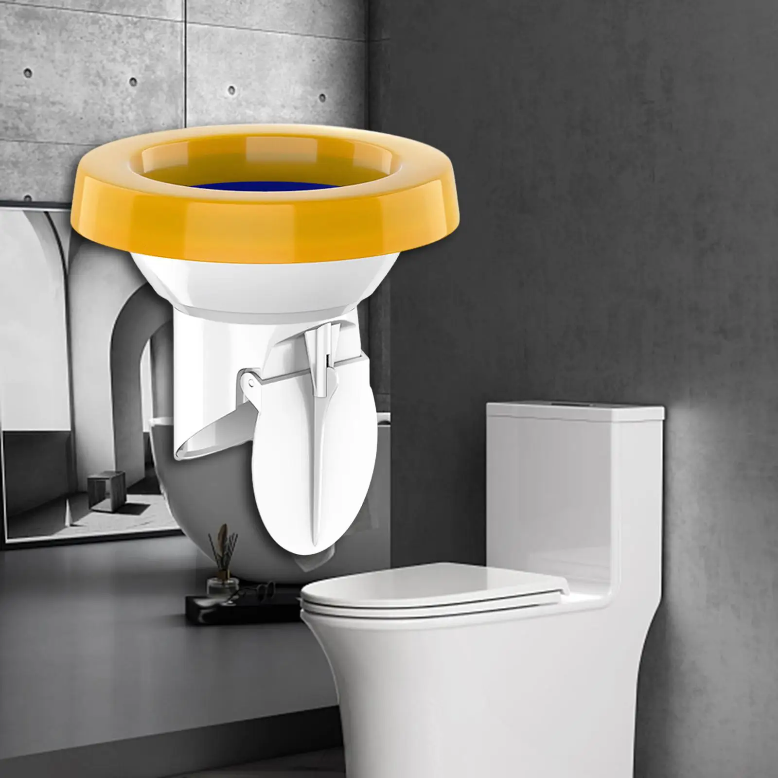 Toilet Flange Ring Easy Install Anti Blocking Odor Prevent Plug for Bathroom