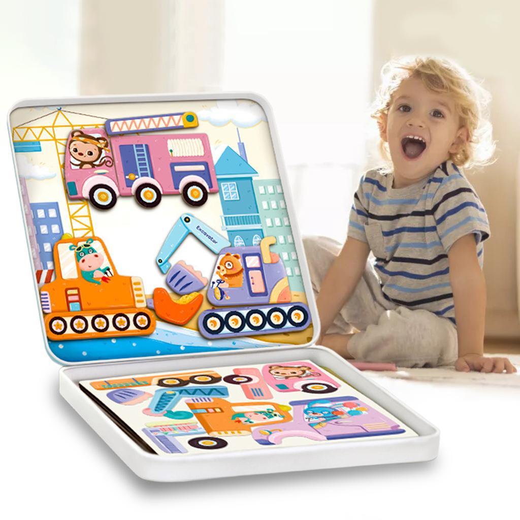 Plastic Magnetic Puzzle Toys Simulated Set for Toddlers Birthday Halloween