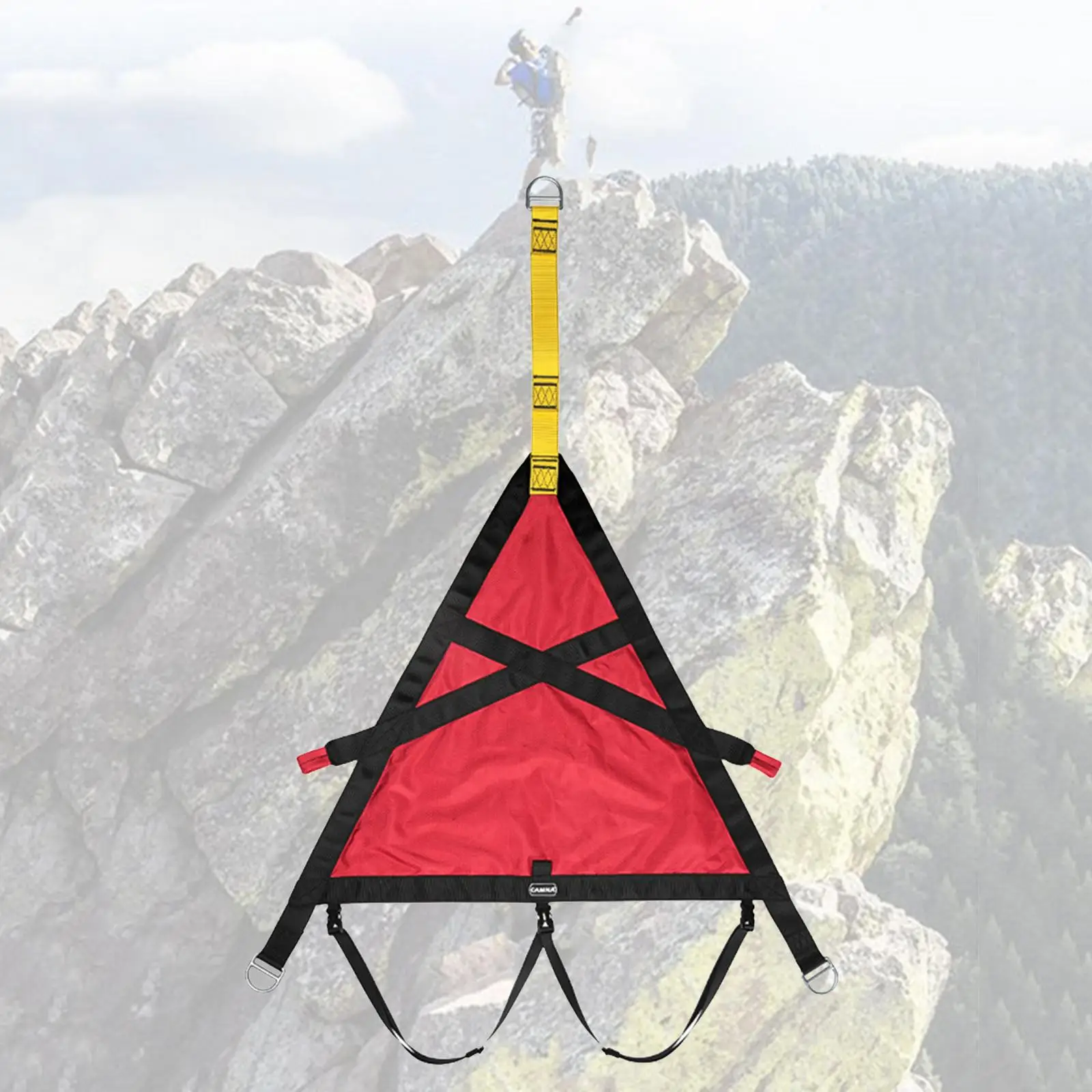 Triangle Evacuation Harness Outdoor Climbing Safety Belt for Mountaineering