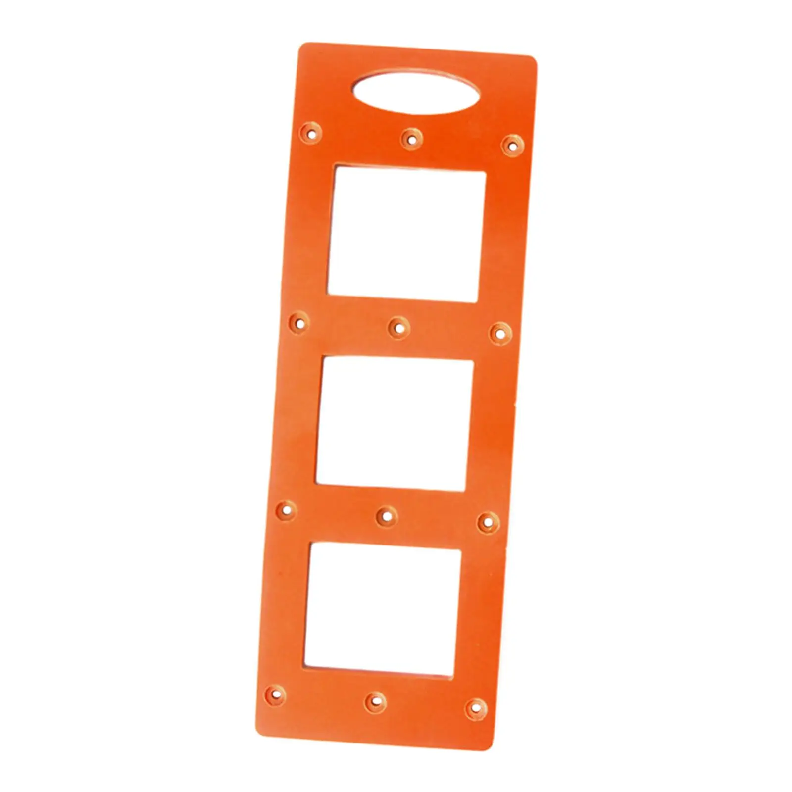 Socket Slotting Template Sturdy Socket Bottom Box Opening Drywall Portable with 12 Positioning Holes Mounting Bracket Template