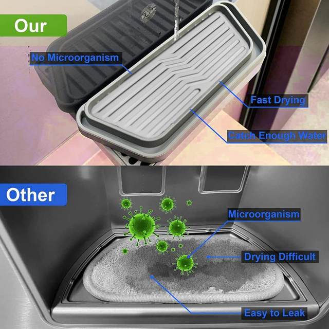 Fridge Draining Mat Non-deformable Multipurpose Silicone Drinking