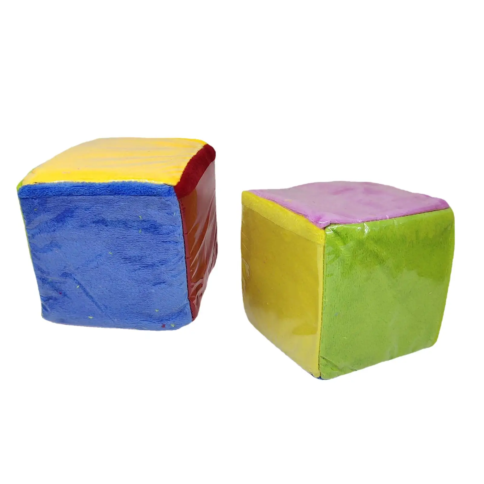 2Pcs Learning Dice Set with Clear Pockets for Classroom Prop Party Supplies