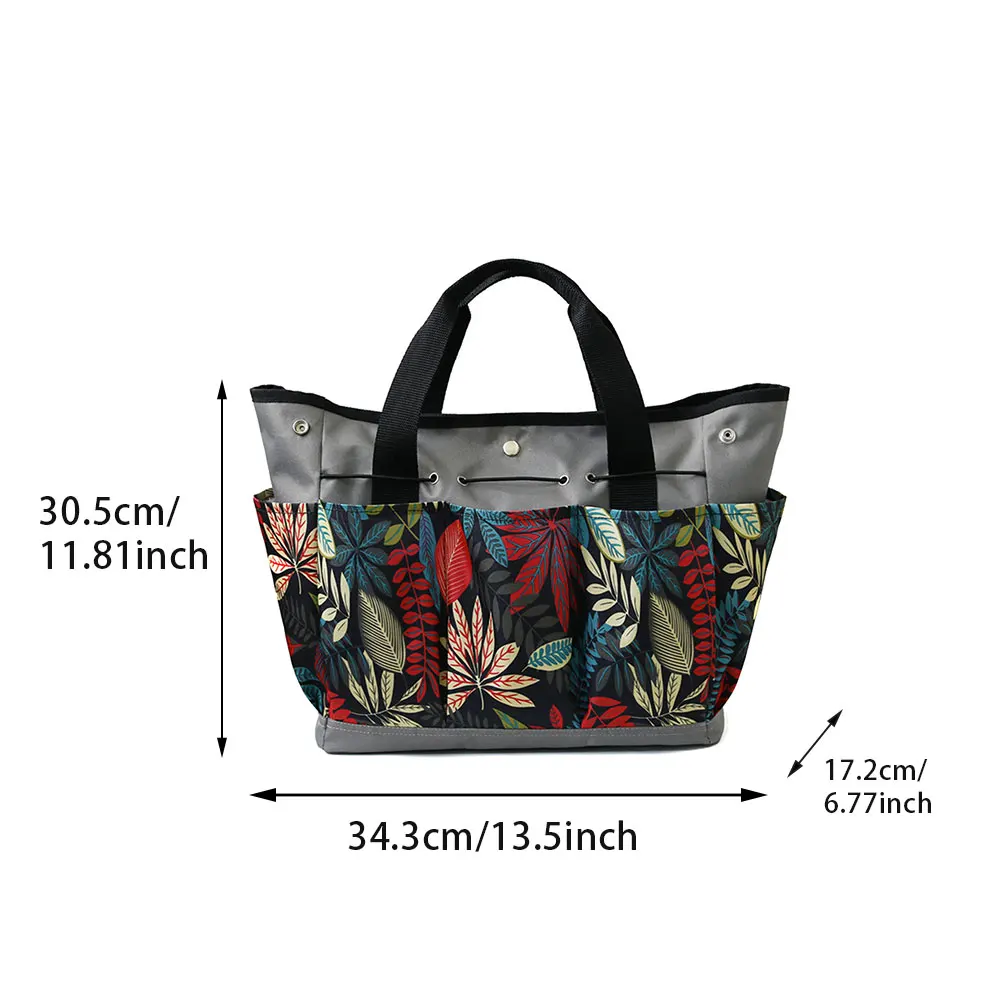 Large Capacity Reusable Multi Pockets Wear Resistant Organizer Storage Pouch Washable Gardening Tool Bag Portable Oxford Cloth metal tool chest
