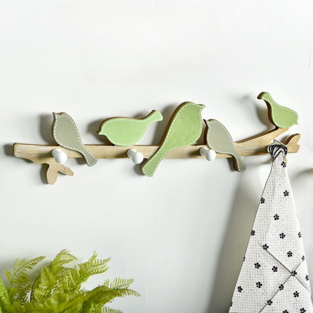 Creative Cute Shape Nail-free Wall Clothes Hooks Kids Room