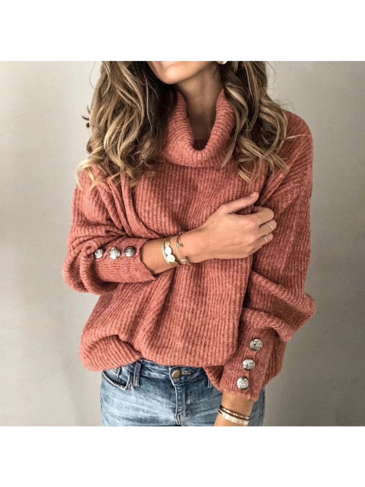 pullovers de malha macia marrom solto quente malhas femininas jumpers