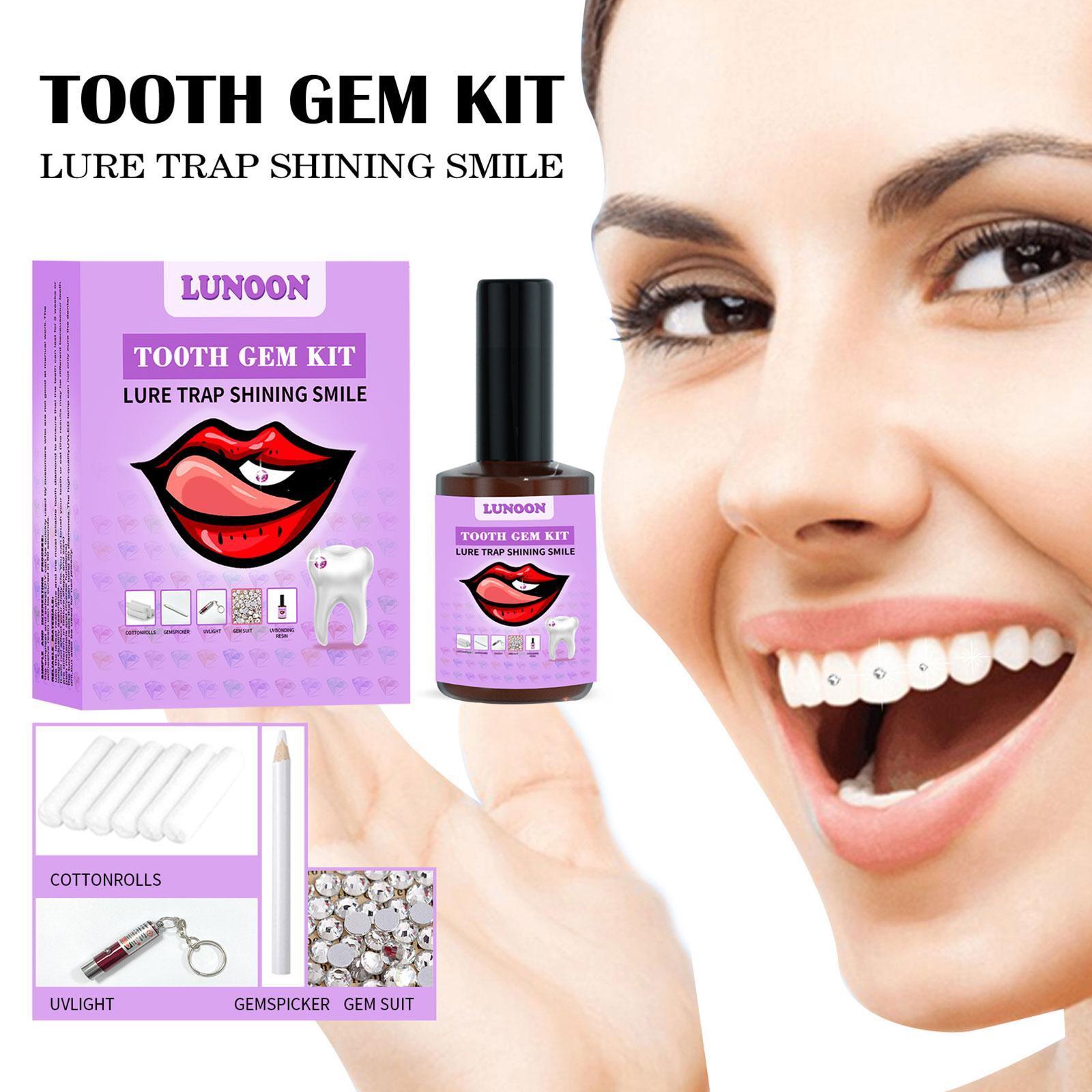 Best of Tooth Jewelry Kit DIY Teeth Gems Kit With Glues And Light Firm Reliable Clear Precious Stone Crystal Tooth Ornaments Jewellery Reviews & Tips