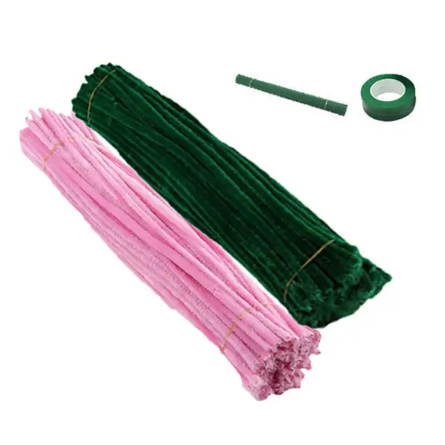 1 Set Pipe Cleaners Crafts Flexible Wire Colorful DIY Tulip