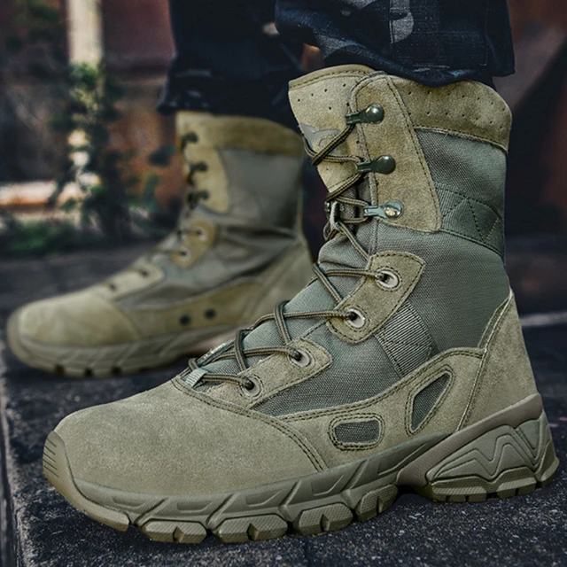 Men's Military Boots Spring Autumn Lace Up Desert Tactical Boots Comfort  Hiking Platform Shoes Botas Tacticas Hombre Militar - AliExpress
