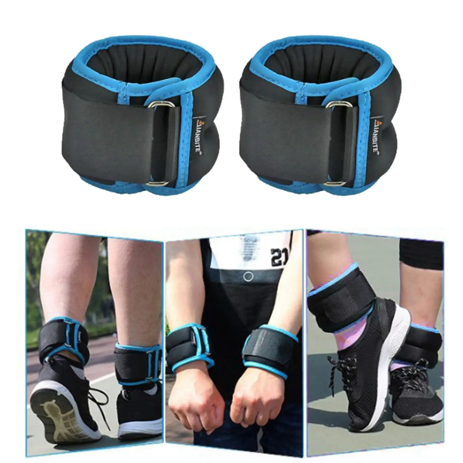Adjustable Wrist Ankle Weights Pair 1Kg 2Kg 3Kg Wrist Arm Leg Muscle Building Exercises Outdoor Training