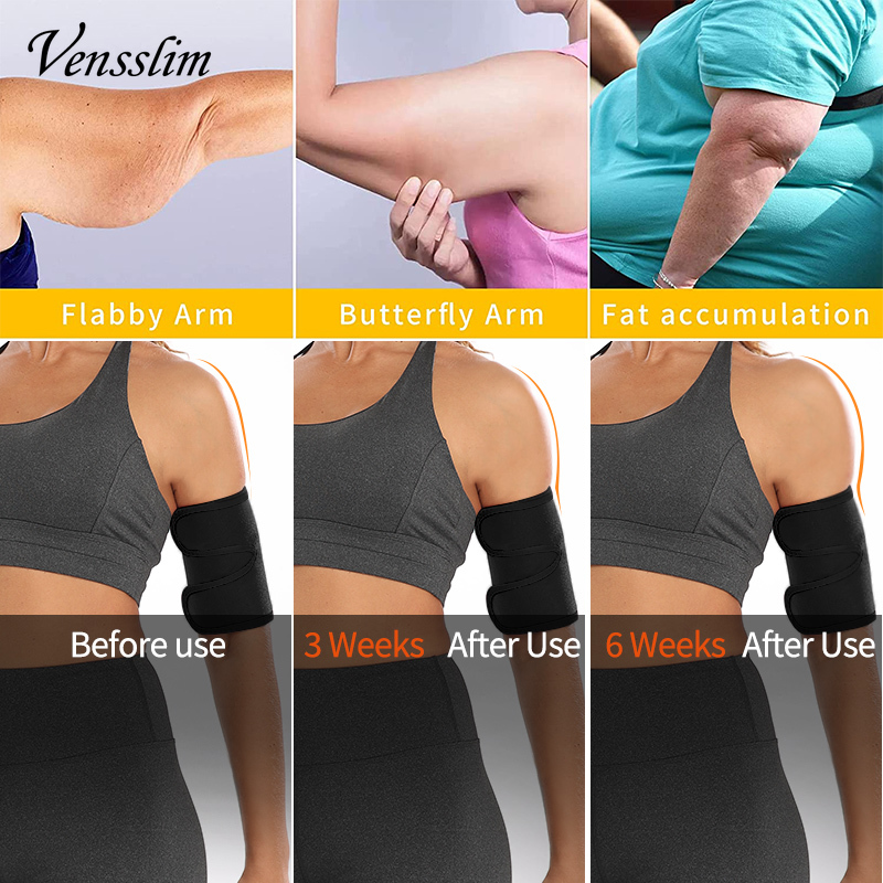 Description Picture 6 of itemVensslim Free Size Arm Trimmers Women Sauna Sweat Bands Shaper Wraps 2 Pieces Adjustable Flabby Arms Fat Burner
