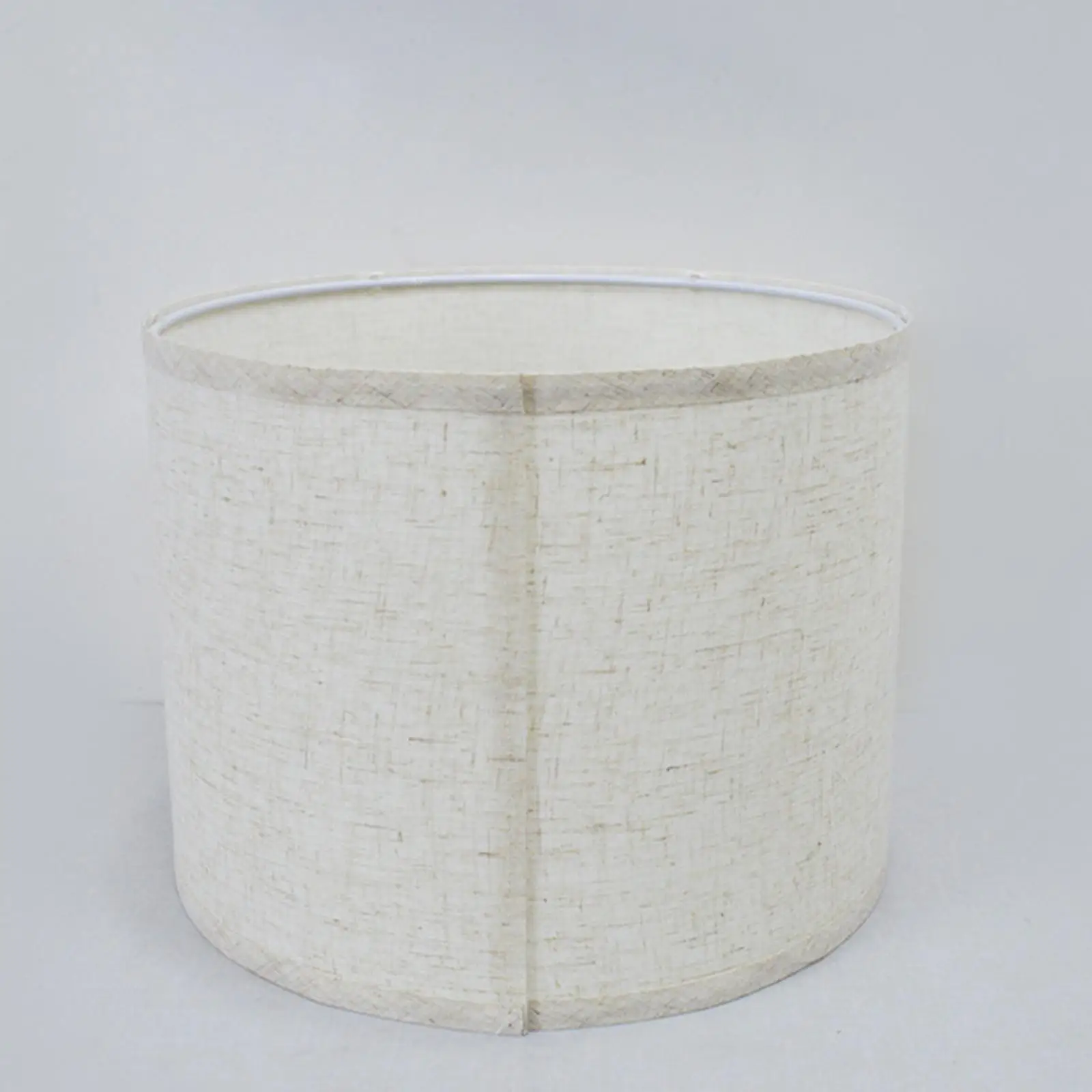 Drum Lamp Shade Cylinder Hand Crafted Natural Linen Modern Classic Cloth Durable Barrel Lampshade for Floor Light Table Lamp