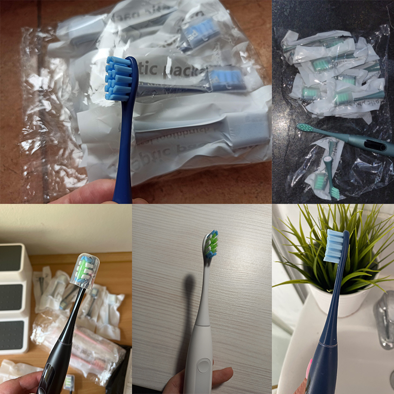 12 Ersatz-Vakuumbürstenköpfe für Oclean X PRO/ Z1/ F1/ One/ Air 2/SE Soft DuPont Deep 3-farbige versiegelte verpackte Düsen – Detail 2