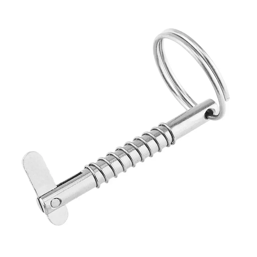 5X51mm Stainless Steel Quick Release Pin with ring for Boat Bimini Top Deck Hinge, Durable Marine Hardware, Easy Installation