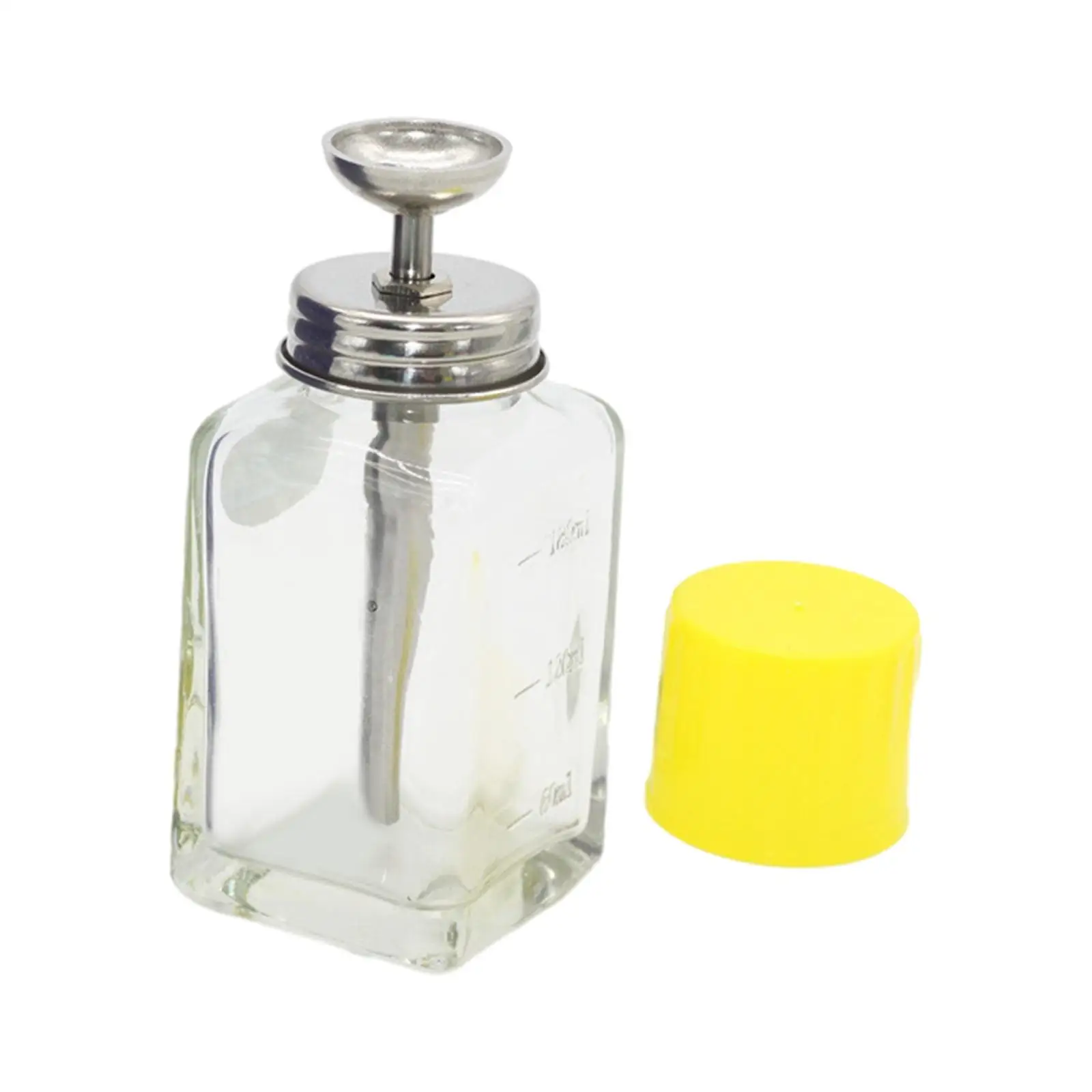 Empty Refillable Bottle with Scale Press Type Liquid Pump Dispenser for Home