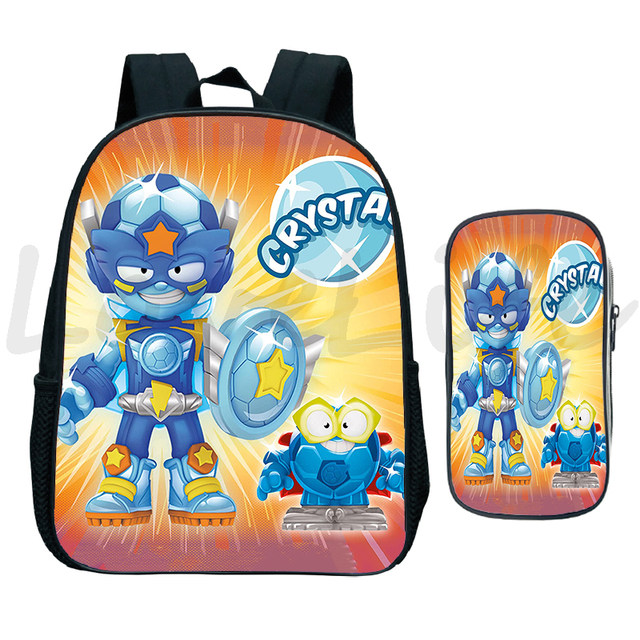 Superzings Backpack Kindergarten Rucksack Boys Girls Cartoon Bookbag Super  Things Serie 9 School Bags Mochila Kids Daily Daypack