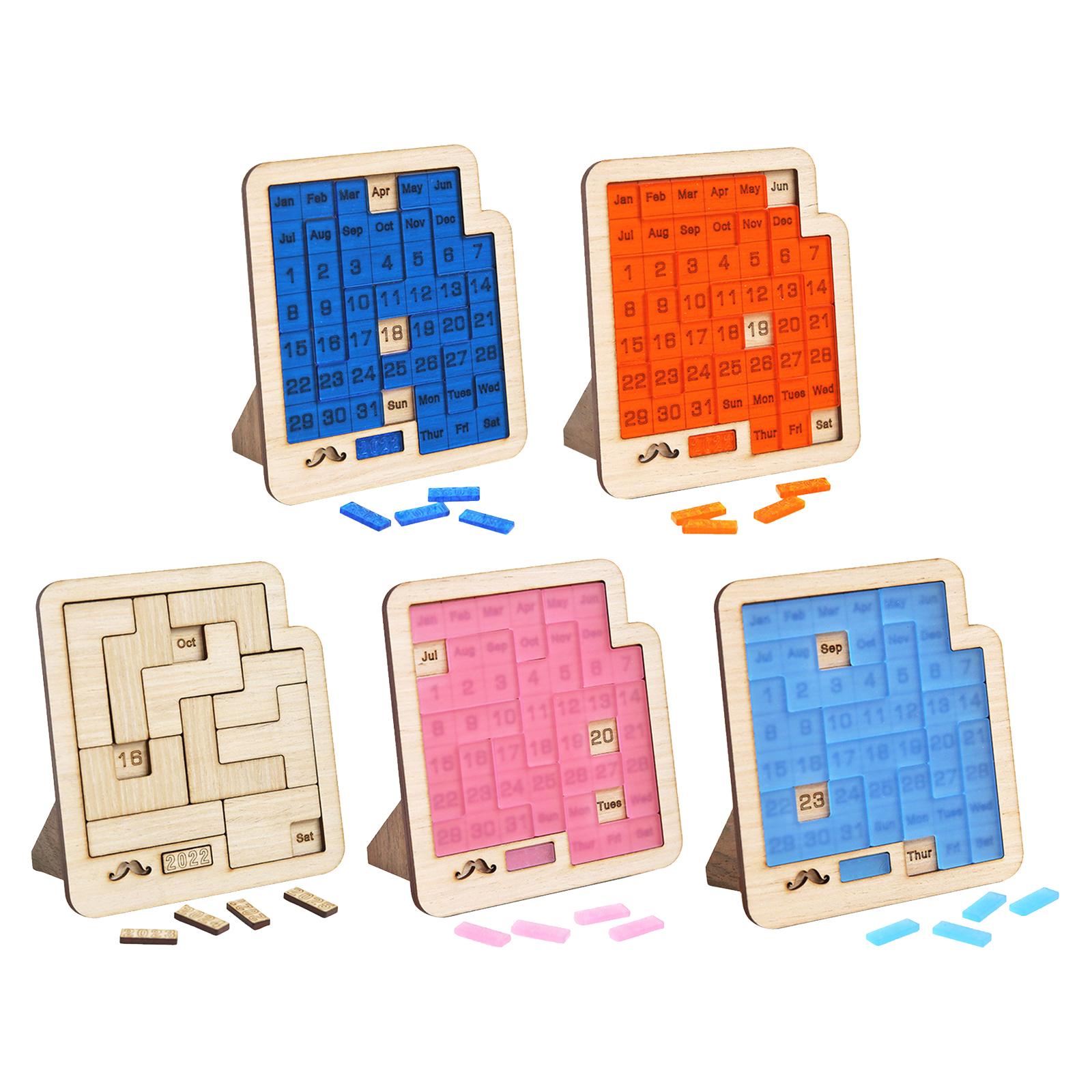 Daily Calendar Puzzle Crossword Toys Funny Durable for Children| | -  AliExpress