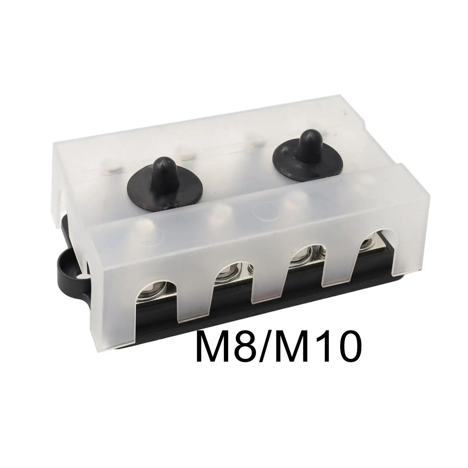 Power Distribution Block  with Cover Heavy Duty 48V 150 Amp Bus Bar Busbar for Boat Trailer Car Vehicles RV