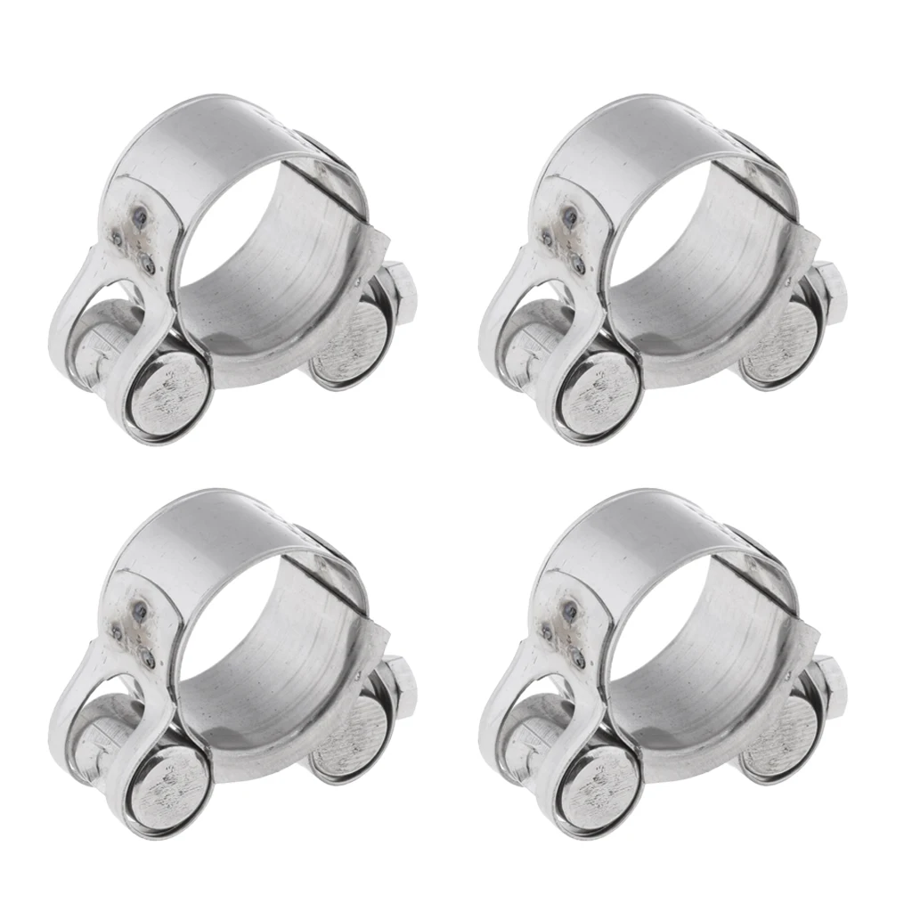 4X Universal 23mm-25mm Motorcycle Exhaust  Clamp Caliper - Stainless Steel