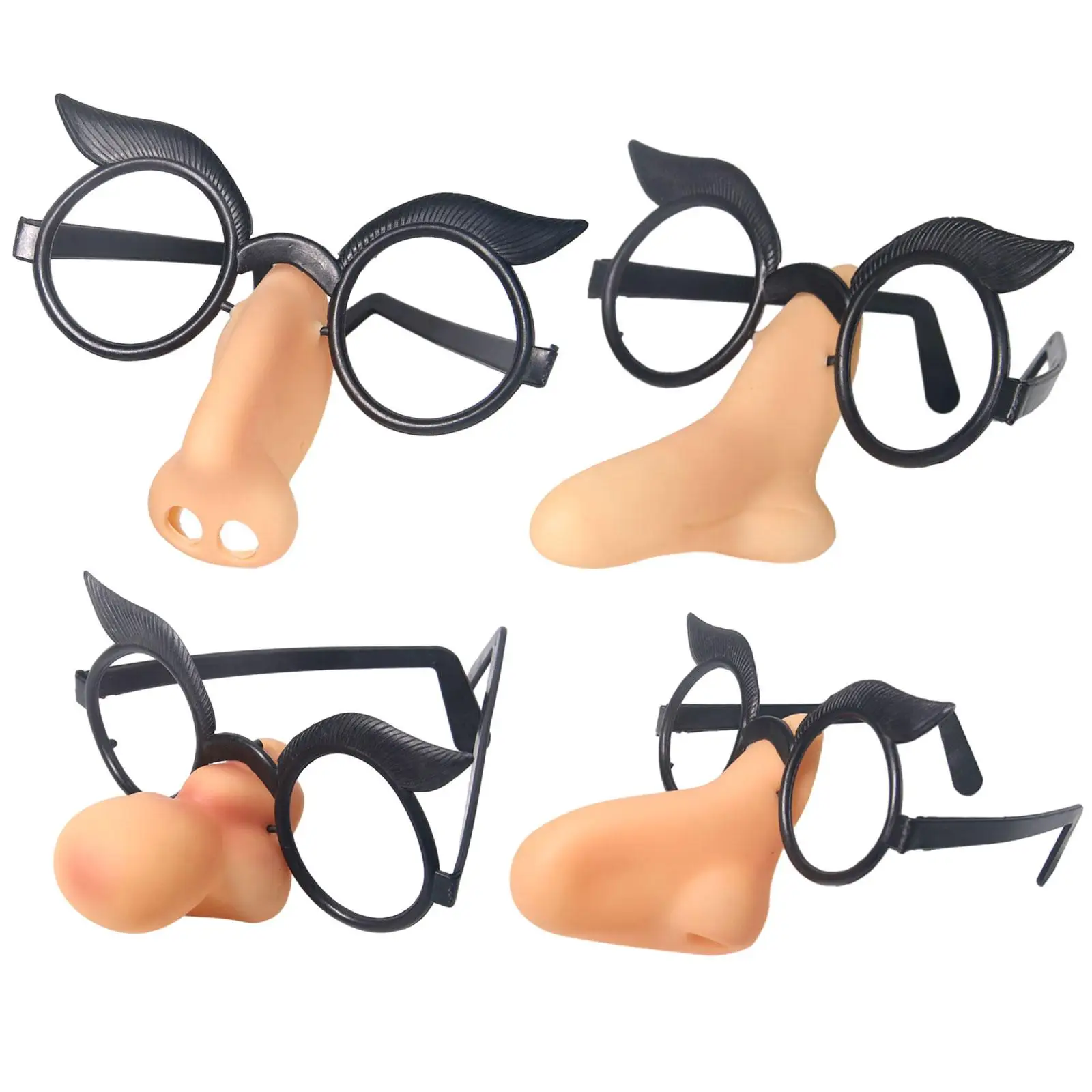 Witch Nose with Glasses Women Glasses Eyewear Decorative Glasses for Masquerade Birthday Party Favors Halloween Decoration