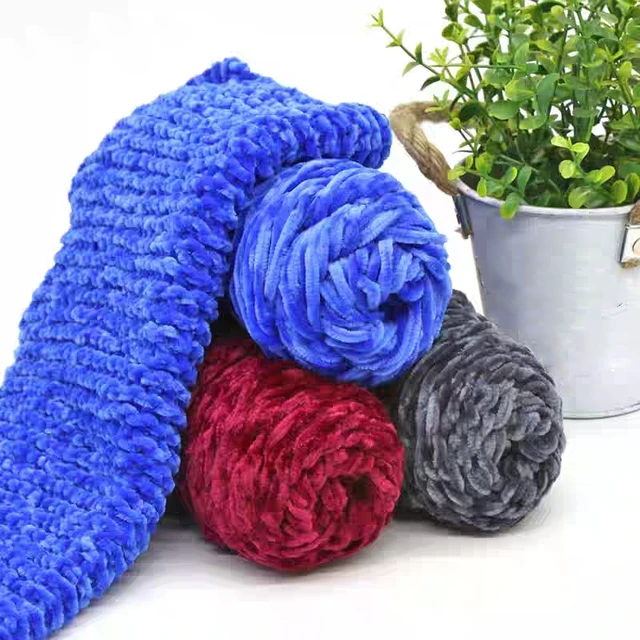100g Ball Large Thick Bulky Plush Yarn Knitting Yarn for  Blanket/Sweater/Cardigan/Scarf Wide Threads
